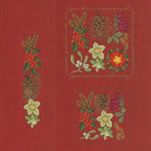 Le Bonheur des Dames Kreativset Le Bonheur des Dames Kreuzstich Set "Weihnachtsblumen", Zählmuster, 13, (embroidery kit by Marussia)