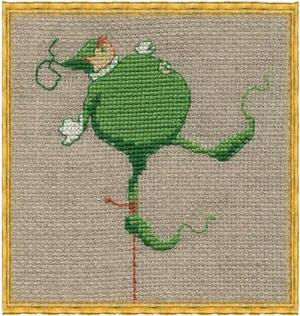 Nimue Fee Main Kreativset Nimue Kreuzstich Set "Mic 5 - Der Ball", Zählmuster, 38K, 10,5x13cm, (embroidery kit by Marussia)