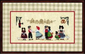 Le Bonheur des Dames Kreativset Le Bonheur des Dames Petit Point Stickpackung "Elsässer", Zählmuster, (embroidery kit by Marussia)