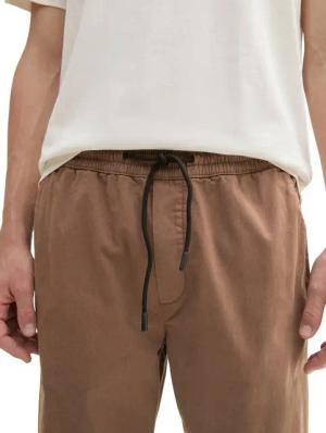 TOM TAILOR Denim Chinohose mit Gummizug am Bein und Bindeband