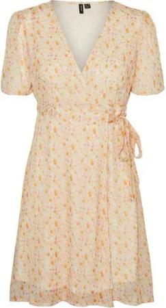 Vero Moda Sommerkleid SMILLA (1-tlg) Wickel-Design