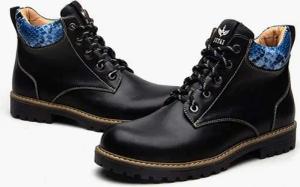 GOLDEN GOLDEN Winterstiefel Herren Schnürung Lässige Herrenstiefel Outdoorwinterstiefel