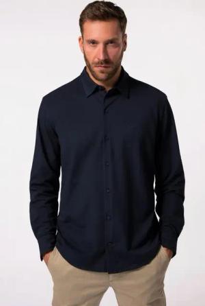 JP1880 Businesshemd Hemd Piqué FLEXNAMIC® Business Langarm Kent-Kragen