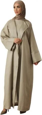 elf prive Langjacke Elf Prive Damen Abaya, Premium Qualität Leinen xAbaya Frauen, Lockerer
