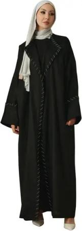 elf prive Langjacke Elf Prive Damen Abaya, Premium Qualität Leinen xAbaya Frauen, Lockerer