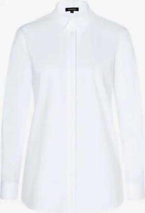 MORE&MORE Kurzarmbluse Longbluse weiß Winter-Kollektion