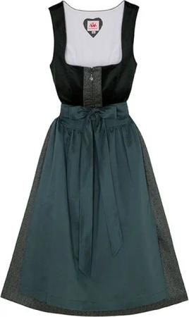 Spieth & Wensky Dirndl Buchsbaum Drindl Buchsbaum 2-teiliges Midi-Dirndl Kleid Dirndl Trachtenkleid
