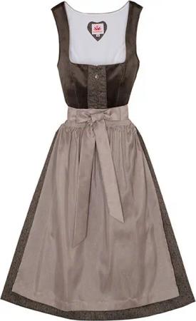 Spieth & Wensky Dirndl Buchsbaum Drindl Buchsbaum 2-teiliges Midi-Dirndl Kleid Dirndl Trachtenkleid