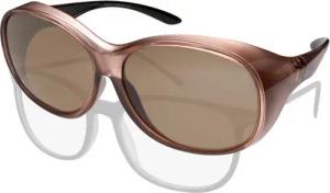 ActiveSol Sonnenbrille Überziehsonnenbrille Damen MEGA (inklusive Schiebebox und Brillenputztuch) Vintage Stil