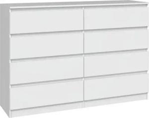 ibonto Kommode Große Mehrzweckschrank mit 8 Grifflosen Schubladen