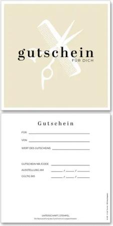 Frank Paperman Geschenkkarte Gutschein für Kunden, Friseur Gutschein. zum selber Ausfüllen, Gutscheinkarten, Geschenkgutschein, Friseur, Kosmetik, Barbershop
