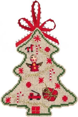 Le Bonheur des Dames Kreativset Le Bonheur des Dames Kreuzstich Stickpackung "Weihnachtsbaumdekoratio, (embroidery kit by Marussia)