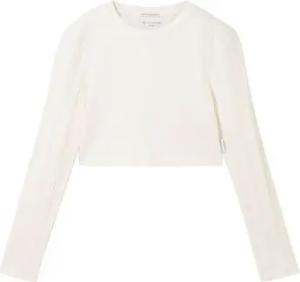 TOM TAILOR Langarmshirt Cropped Langarmshirt mit Bio-Baumwolle