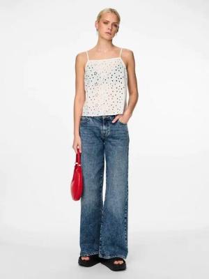 pieces Shirttop WENDY (1-tlg) Lochmuster