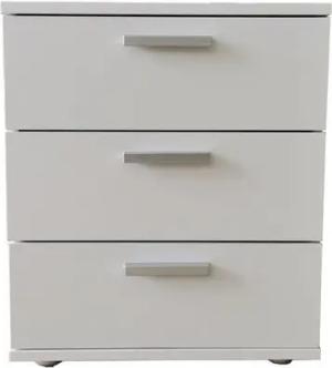 HTI-Line Nachtkommode Nachtschrank Nina mit 3 Schubladen (Stück, 1 St., 1 Nachtschrank), Nachttisch Nachtkommode Nachtkonsole