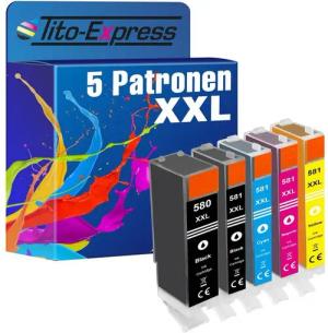 Tito-Express Tintenpatrone (für Pixma TR8550 TS6350 TR8550 TS705 TS6150 TS6250 TR8500 TS8350)