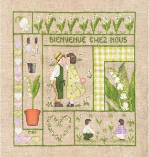 Le Bonheur des Dames Kreativset Le Bonheur des Dames Kreuzstich Set "Willkommen, Mai", Zählmuster, 21x, (embroidery kit by Marussia)