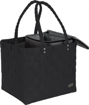 normani Einkaufskorb Flechtkorb mit kleiner Kühltasche, 20 l, Einkaufskorb mit kleinem Kühlkorb
