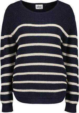Blue Seven Streifenpullover Damen Strickpullover mit Streifen - Gestreifter Pullover mit Rundhals