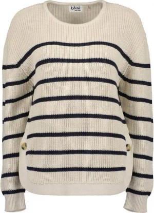 Blue Seven Streifenpullover Damen Strickpullover mit Streifen - Gestreifter Pullover mit Rundhals