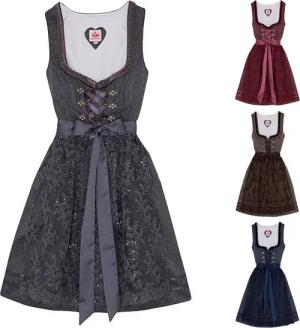 Spieth & Wensky Dirndl Bea Dirndl Dirndl Bea 2-teiliges Midi-Dirndl Kleid Dirndl Trachtenkleid kurz