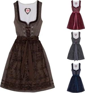 Spieth & Wensky Dirndl Bea Dirndl Dirndl Bea 2-teiliges Midi-Dirndl Kleid Dirndl Trachtenkleid kurz