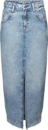 Esprit Sommerrock RCS COLUMN SKRT, BLUE LIGHT WASH