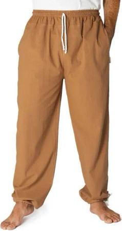 PANASIAM Wellnesshose E-Pants leichte Unisex Bundhose aus weicher Baumwolle für Damen und Herren Freizeithose mit Tunnelzug Relaxhose bequeme Sommerhose