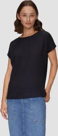 s.Oliver Kurzarmshirt T-Shirt mit Musterstruktur