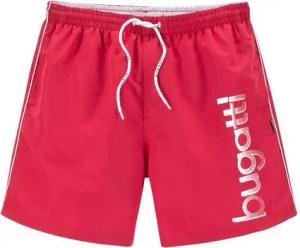 bugatti Badeshorts Giovanni mit großem Logoprint auf dem linken Bein