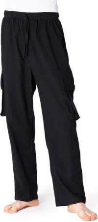 PANASIAM Wellnesshose Cargo-Hose K bequeme Sommerhose mit 4 Taschen aus 100% Baumwolle Unisex Freizeithose für Damen und Herren Relaxhose Cargohose