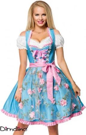 Dirndline Dirndl Dirndline - Dirndl mit Blumenschürze - (3XL,L,XL)