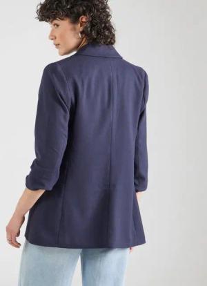 Vero Moda Kurzblazer (1-tlg) Drapiert/gerafft
