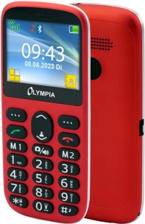OLYMPIA OFFICE SUN Seniorenhandy (Mobiltelefon, Komfort Seniorenhandy, Großtastentelefon, rot)