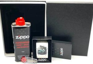 Zippo Feuerzeug Angel Fishing Angler Feuerzeug Sturmfeuerzeug Geschenkset
