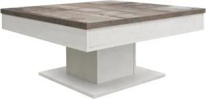 SKS-Online Couchtisch Granny - Abnehmbare und Verschiebbare Oberplatte, Stauraum 80x40x80cm, Multifunktional, Funktionstisch