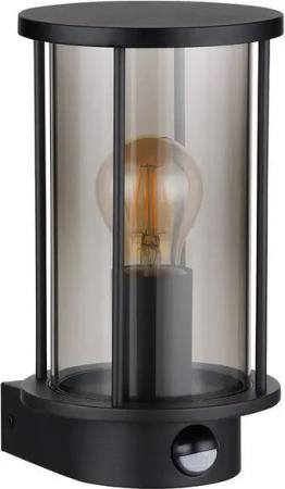 GLOBO LIGHTING Außen-Wandleuchte, Leuchtmittel nicht inklusive, Wandlampe Außenleuchte Fassadenlampe Edelstahl Laterne schwarz H 25 cm
