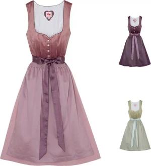 Spieth & Wensky Dirndl Düne Dirndl Dirndl Düne Midi-Dirndl Kleid 2-teiliges Trachtenkleid