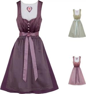 Spieth & Wensky Dirndl Düne Dirndl Dirndl Düne Midi-Dirndl Kleid 2-teiliges Trachtenkleid