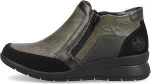 Rieker Stiefeletten L4851-52 Schwarz / Efeu / Antik / Forest 52 Stiefelette