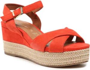 Tamaris Espadrilles 1-28001-20 Orange Suede 674 Espadrille