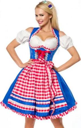 Dirndline Dirndl Oktoberfest Dirndl Kleid Wiesn Tracht Wasn Trachtenmode Festzelt (2-tlg)