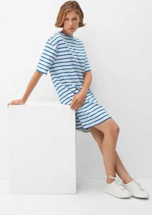 s.Oliver Minikleid Sweatkleid mit Streifen