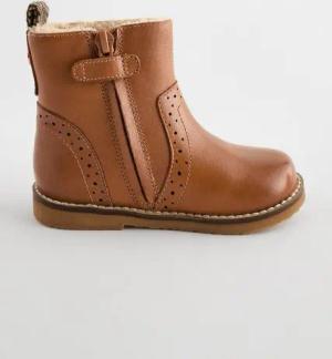 Next Warm gefütterte Lederstiefeletten Stiefelette (1-tlg)