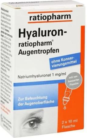 ratiopharm GmbH Augenpflege-Set HYALURON-RATIOPHARM Augentropfen 20ml