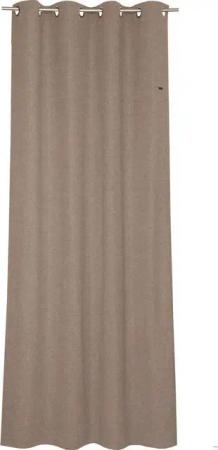 Esprit Vorhang HARP Blickdichter Ösenvorhang, Öse (2 St), Polyester, 2 Stück (140 x 250 cm) in Beige