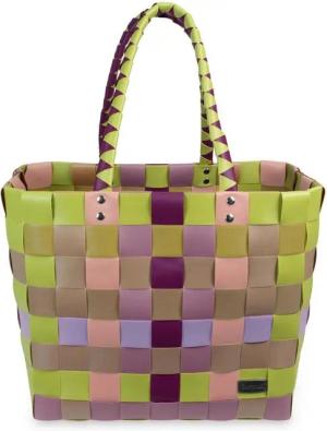 normani Einkaufskorb Einkaufskorb Einkaufstasche aus Kunststoff, 20 l, Flechtkorb aus pflegeleichtem Material