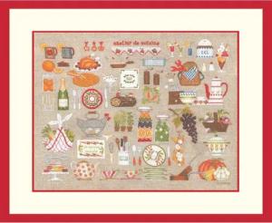 Le Bonheur des Dames Kreativset Le Bonheur des Dames Kreuzstich Set "Küchenwerkstatt", Zählmuster, 46, (embroidery kit by Marussia)