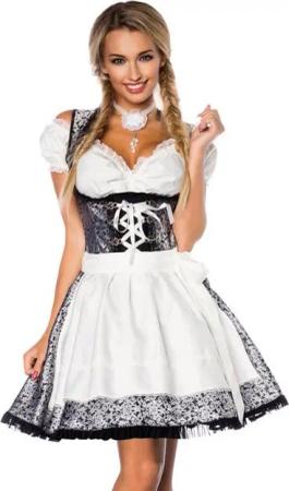 Dirndline Dirndl Dirndl Kleid Oktoberfest Tracht Wiesn Wasn Festzelt Trachten Outfit (3-tlg)