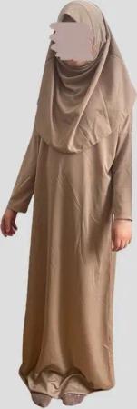 Aymasal Maxikleid Neues Model Gebetskleid Kinder 5-8 Mädchen 2 tlg. Kleid Islam